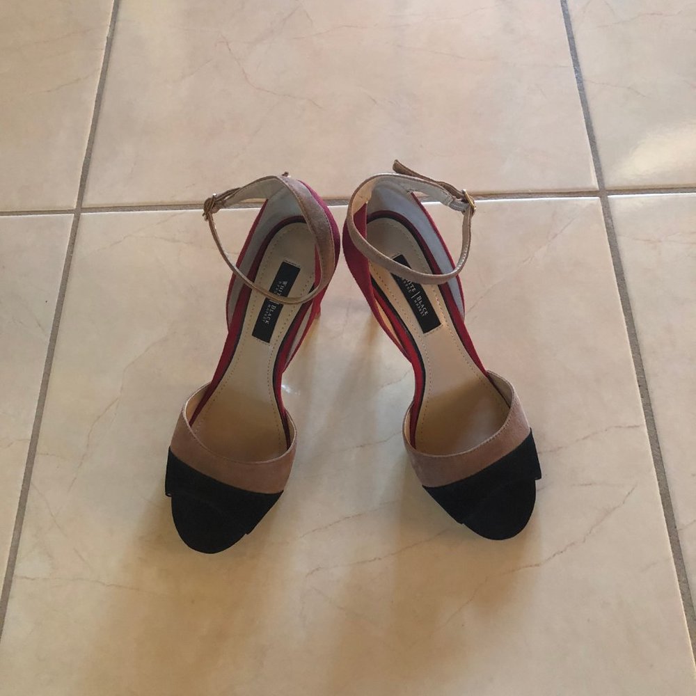 White House Black Market Ankle Strap Heels